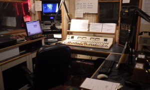 Image of the KBOO studios at night