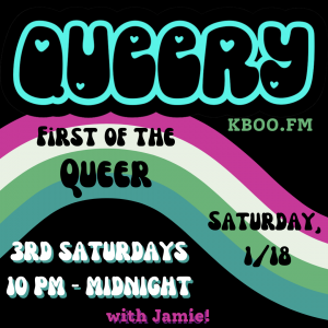 Queery Logo with January theme, first of the queer