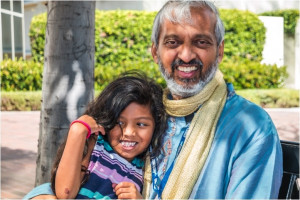 Dr. Rao and granddaughter Kimaya Dr. Rao and granddaughter Kimaya